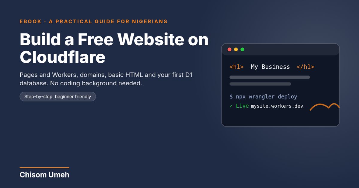 Build a Free Website on Cloudflare